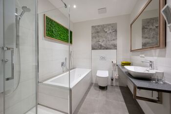 Badezimmer im Naturgenusszimmer