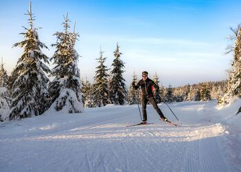 Langlaufen im Winter
