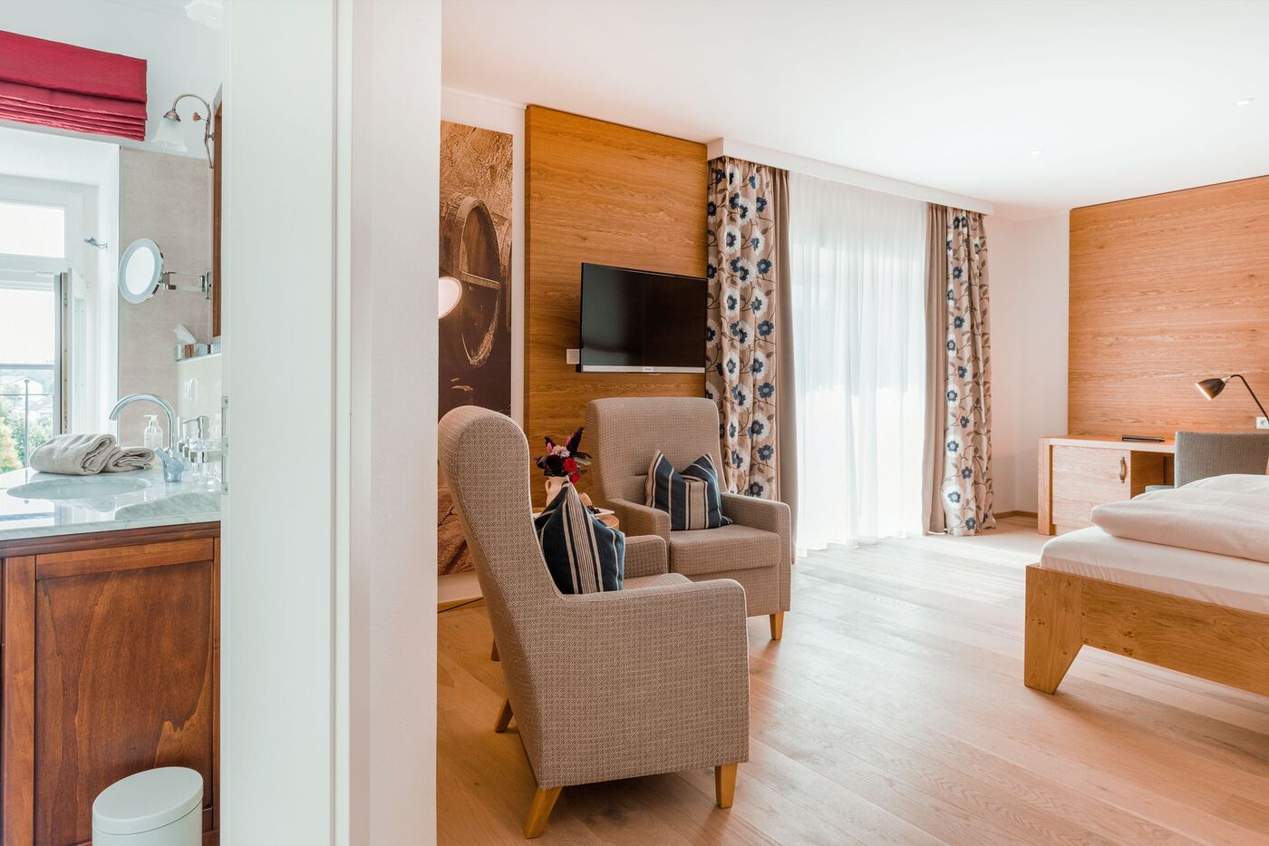 Renoviertes Zimmer im Alten Brauhaus