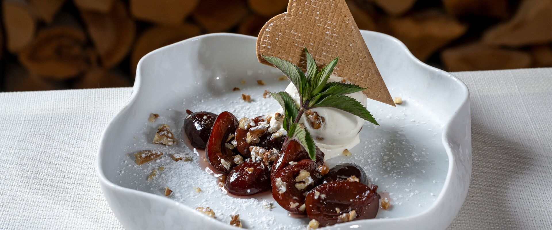 Nachtisch: karamellisierte Zwetschgen