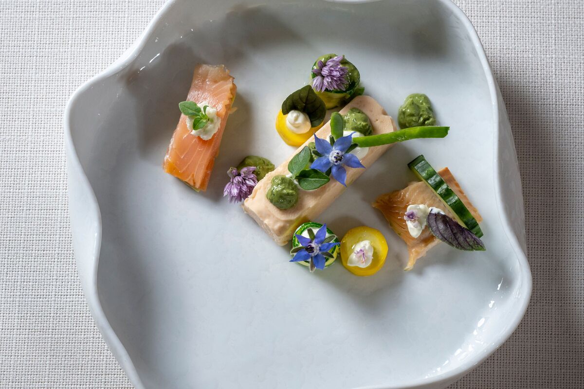 Vorspeise mit Kräutern aus dem einenen Anbau